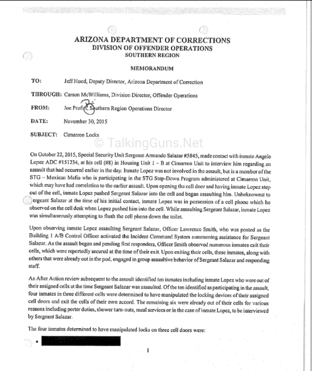 azdoc, arizona department of corrections, www.talkingguns.net, talkingguns, talking guns