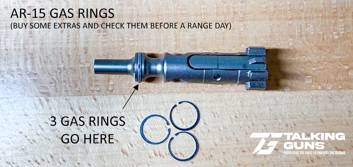 AR-15 bolt gas rings location