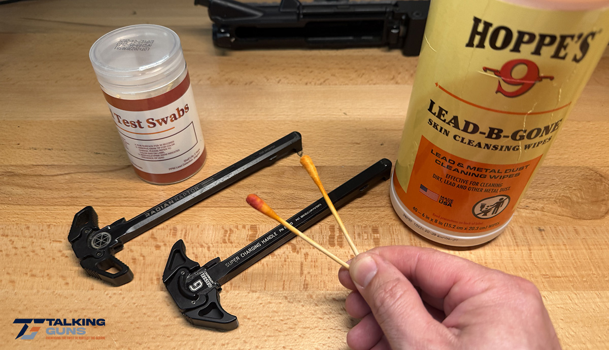 Take lead exposure seriously. Get a lead test kit and lead whipes for your hands. Always use lead wipes after working on your AR-15 or any firearm.